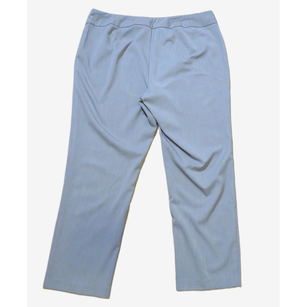 Investments II 22WR Gray Straight Leg Stretch Career Dress Pants Slacks - Picture 2 of 7